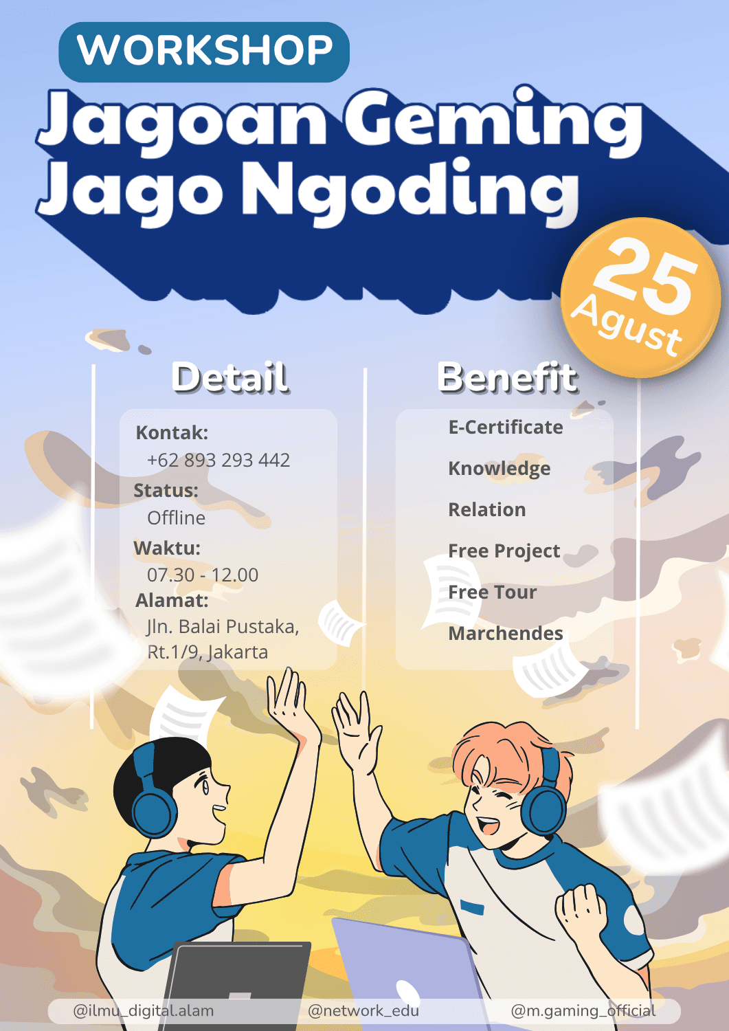 Contoh flyer media sosial